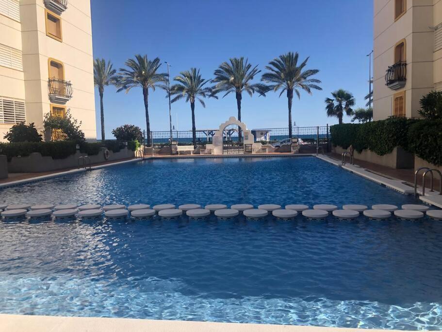 Cal Salmare Seafront Apartment With Rooftop Terrace And Pool กาลาเฟลล์ ภายนอก รูปภาพ